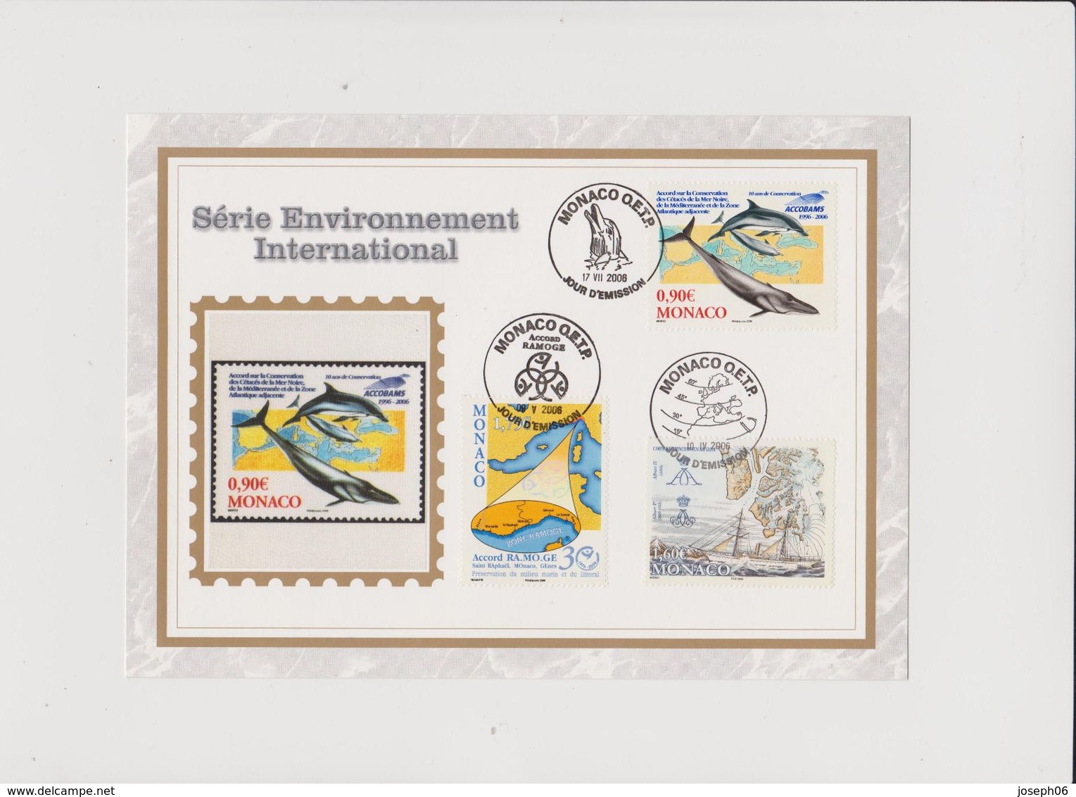 MONACO    2006  Encart  Y.T. N° 2537  2544  2554  Oblitéré - Used Stamps