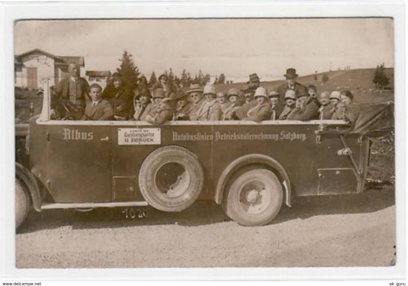 39015741 - AK Von Der Gaisbergspitze.  Ein Autobus Der Autobuslinien - Betriebsunternehmung Salzburg Gelaufen Am 28.09. - Altri & Non Classificati