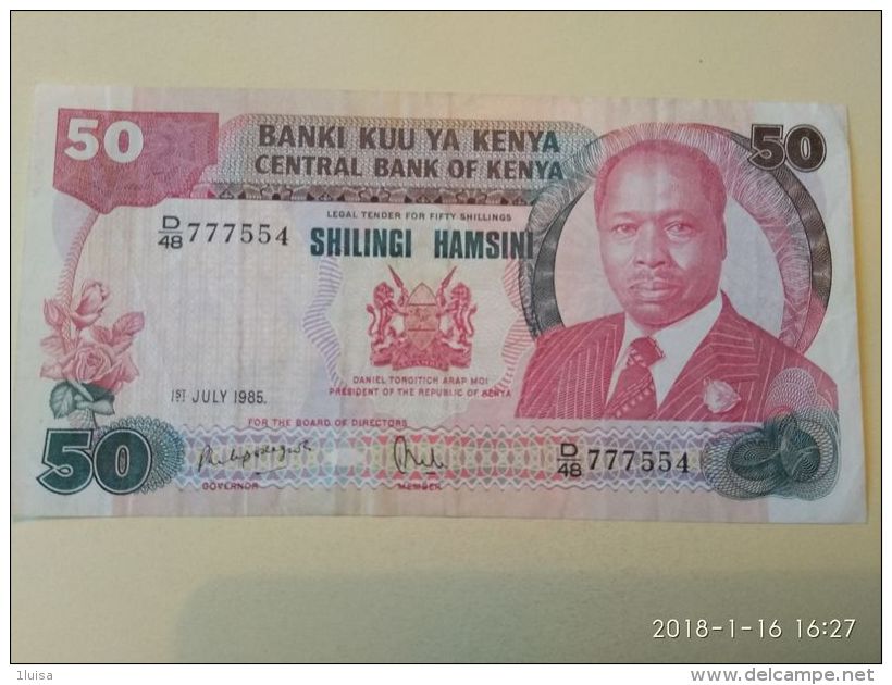 50 Schillings 1985 - Kenya