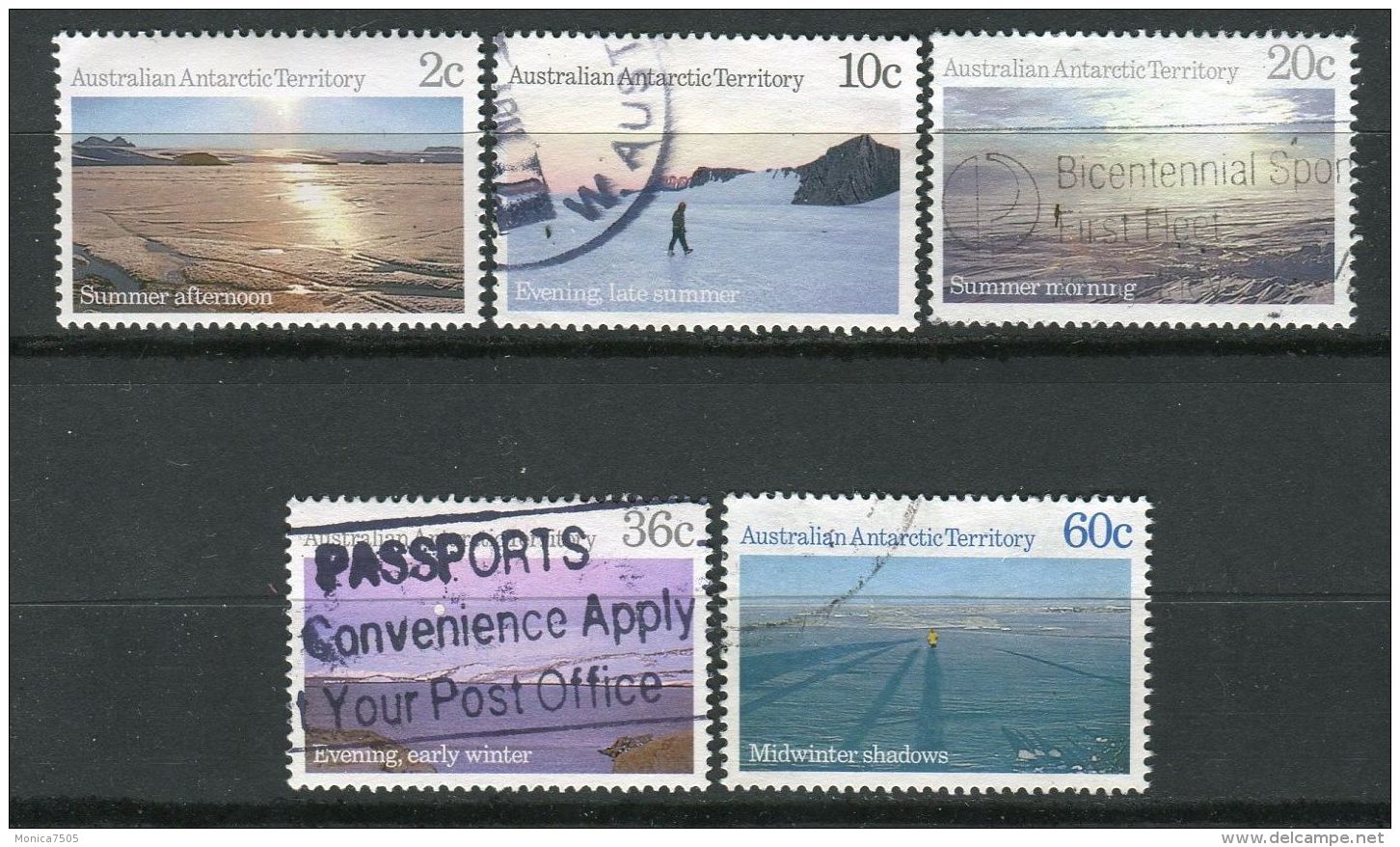 AUSTRALIE - ANTARTIQUE : Y&T  N°  74/78  TIMBRES  OBLITERES , A  VOIR . - Used Stamps