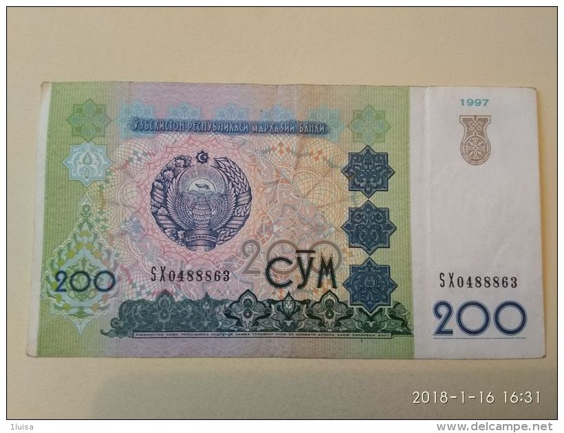 200 Sum 1997 - Uzbekistan