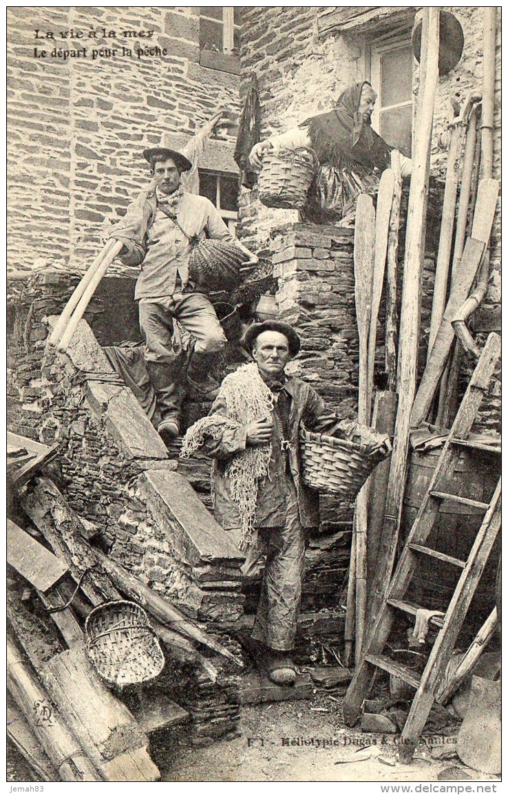 Les Metiers De La Mer Le Depart Pour La Peche (LOT 33) - Pêche