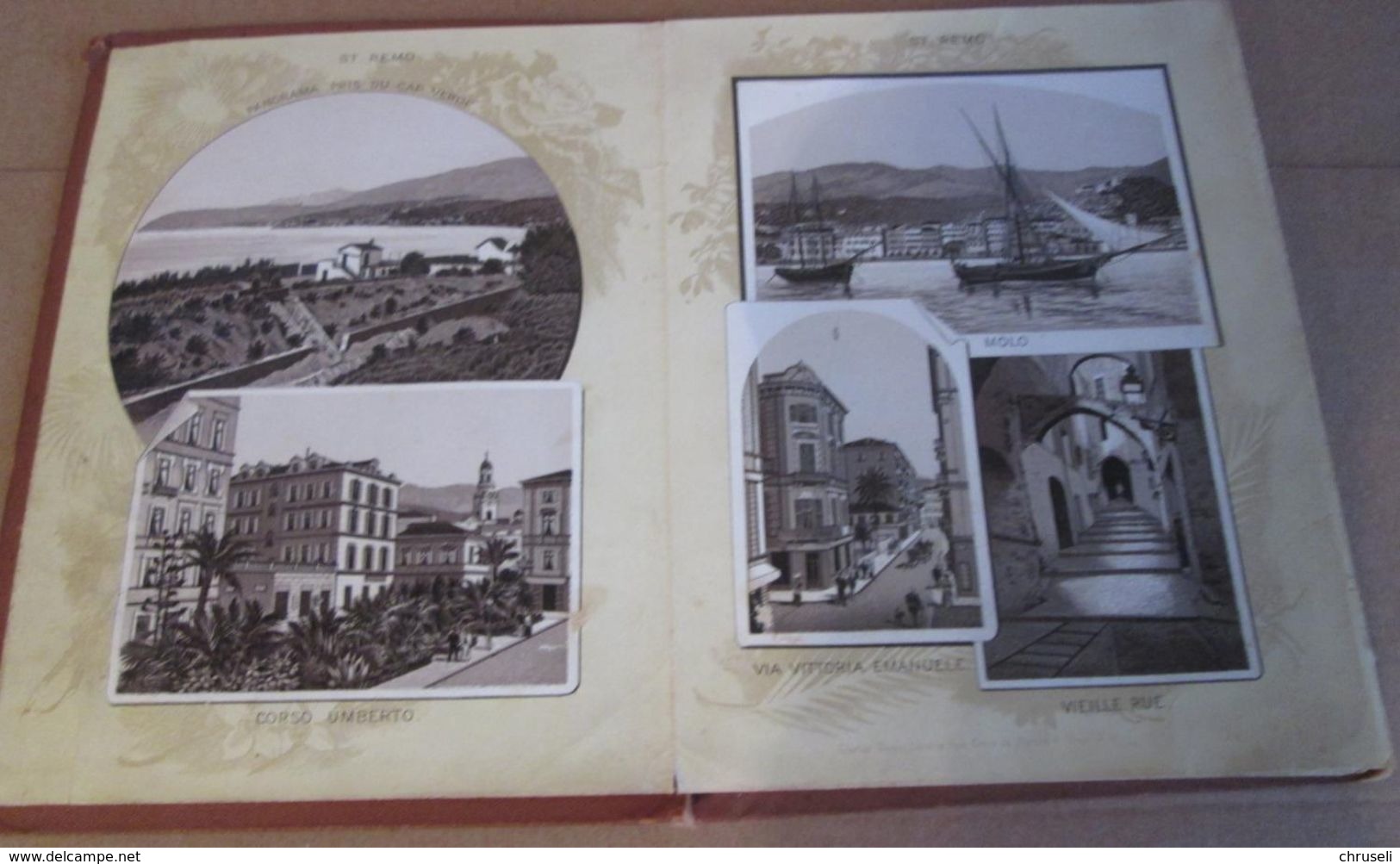 Leporello San Remo Souvenir Riviera Um 1890 - Otros & Sin Clasificación