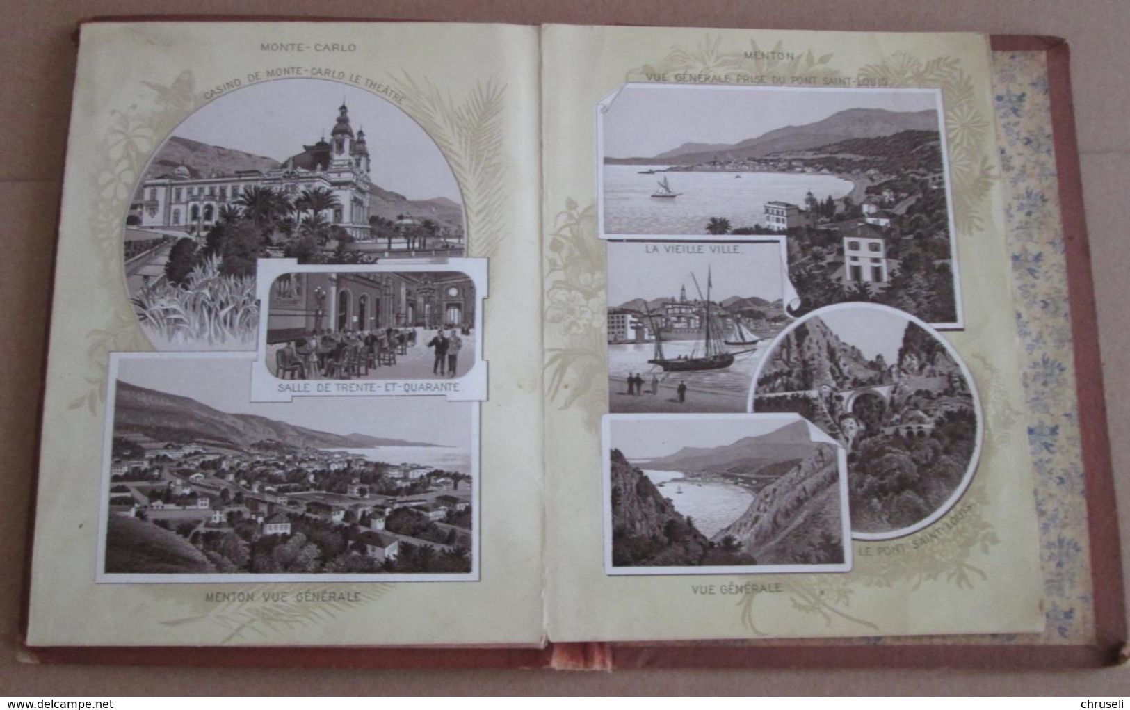 Leporello San Remo Souvenir Riviera um 1890