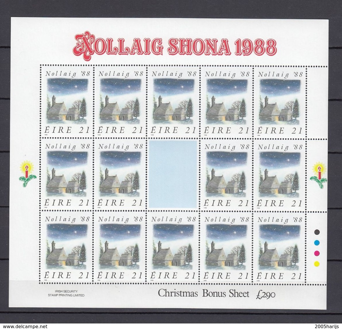 Ireland 1988 Christmas Sheet  MNH(**) - Nuovi