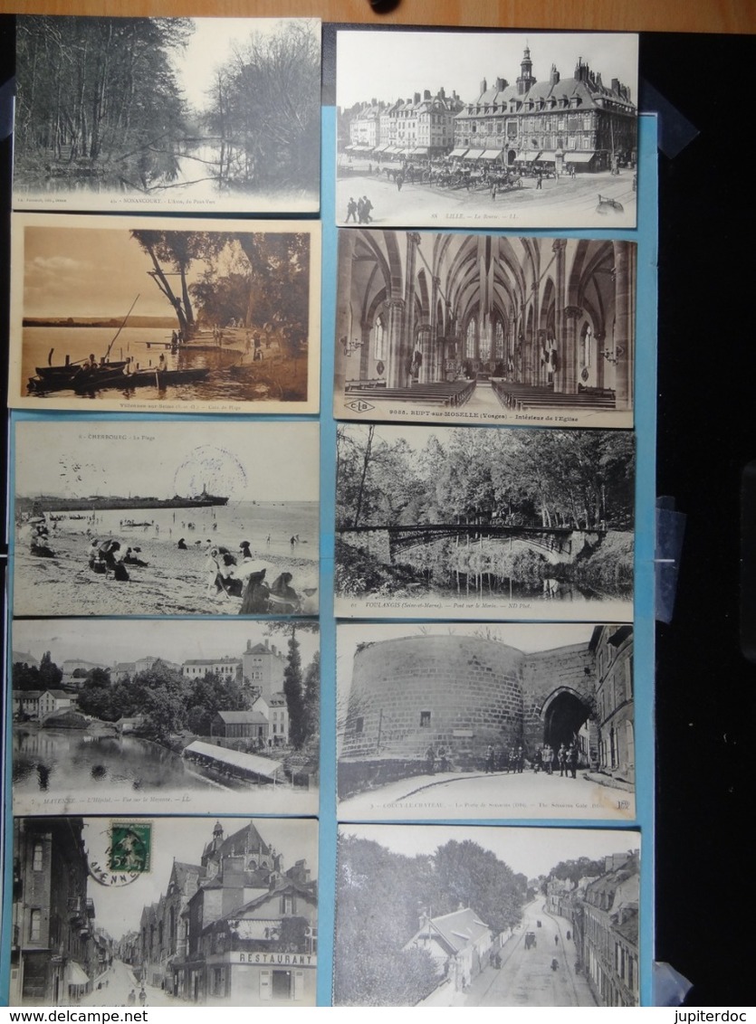 Lot de 290 cartes postales de France (toutes scannées)