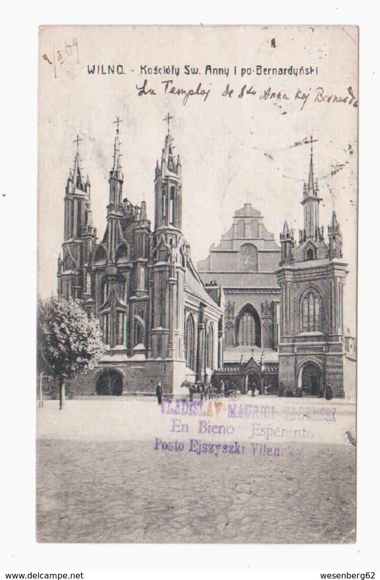 Wilna Kathedrale 1909 OLD POSTCARD 2 Scans - Lithuania