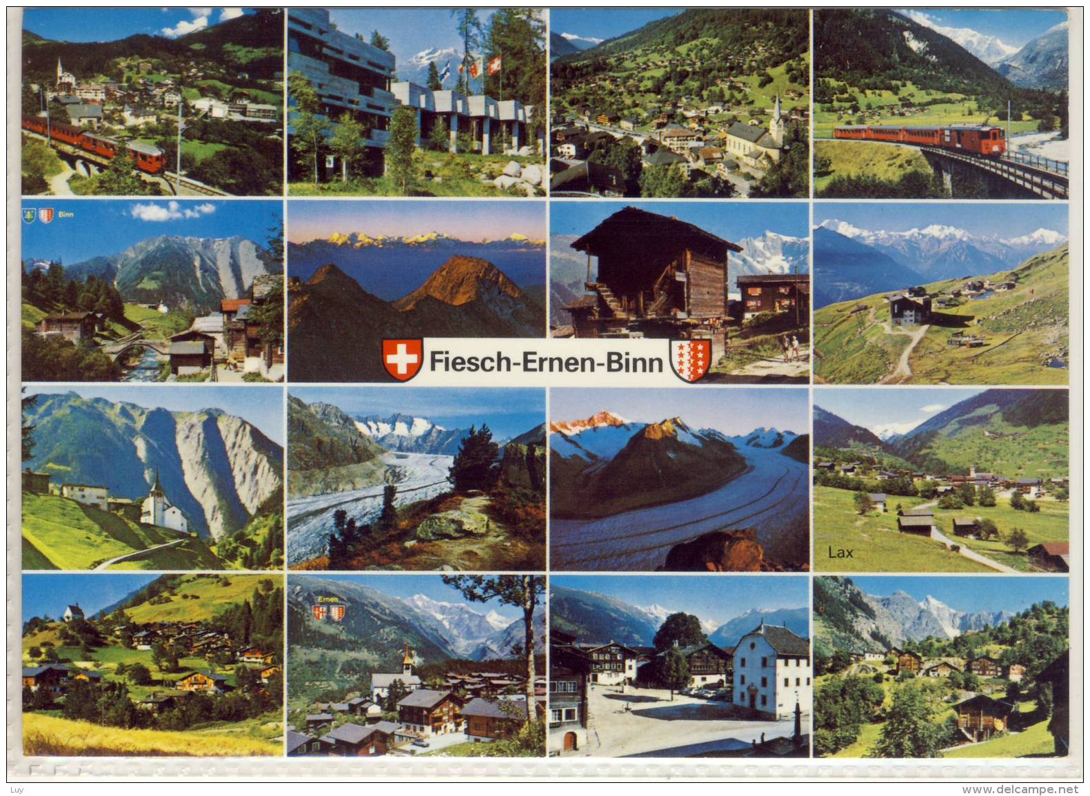 FIESCH ERNEN BINN IM WALLIS MEHRFACHANSICHT SONDERMARKE NICE STAMP - Binn