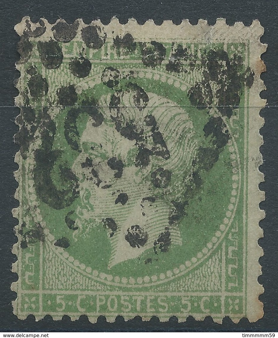 Lot N°39466  Variété/n°20, Oblit GC 532 BORDEAUX (32), Filet NORD - 1862 Napoleon III