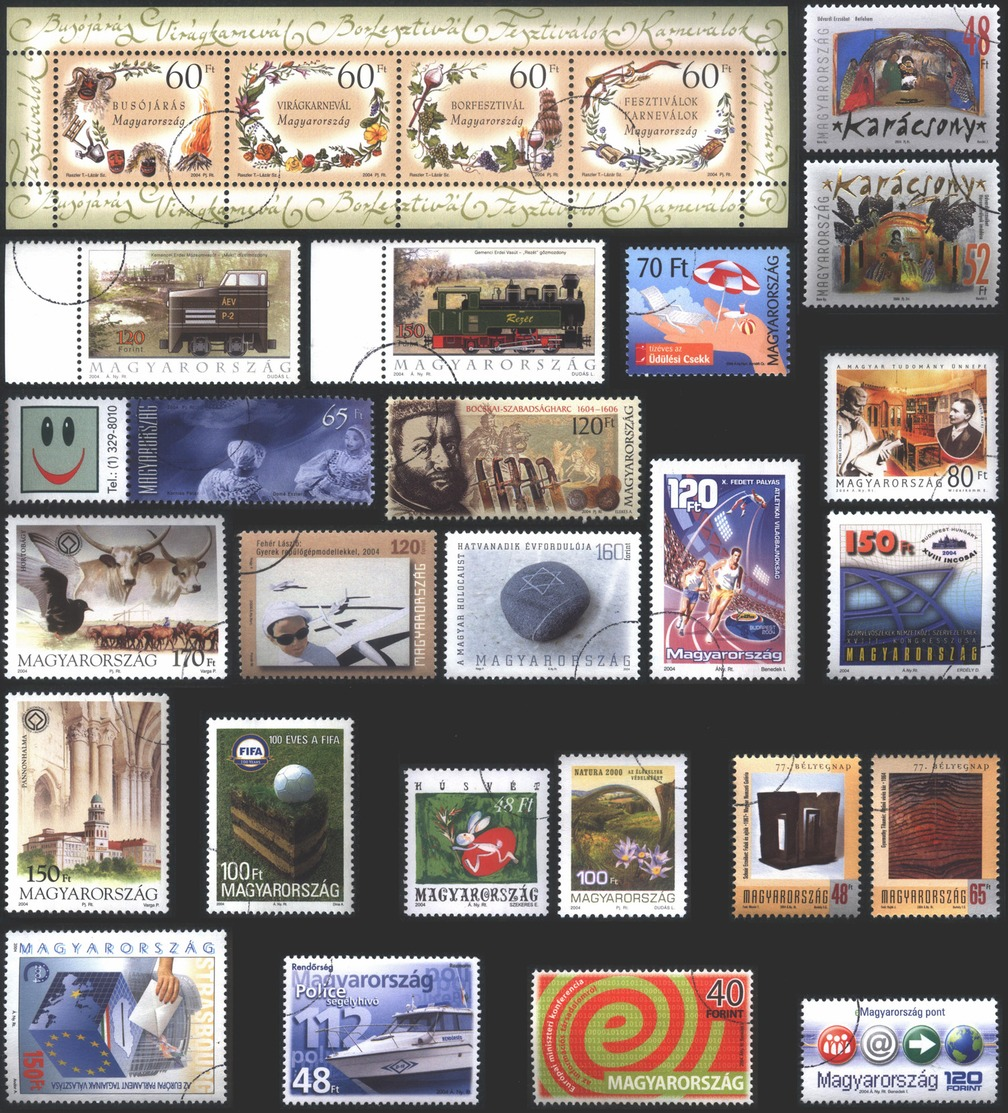 HUNGARY STAMPS, YEAR SET, 2004, CTO, MNH - Full Years