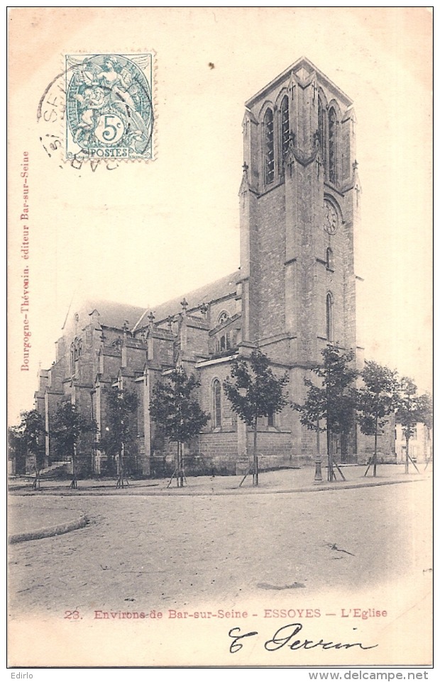 ***  10  ***  Environs De Bar Sur Seine  ESSOYES  église Précurseur TTB - Bar-sur-Seine