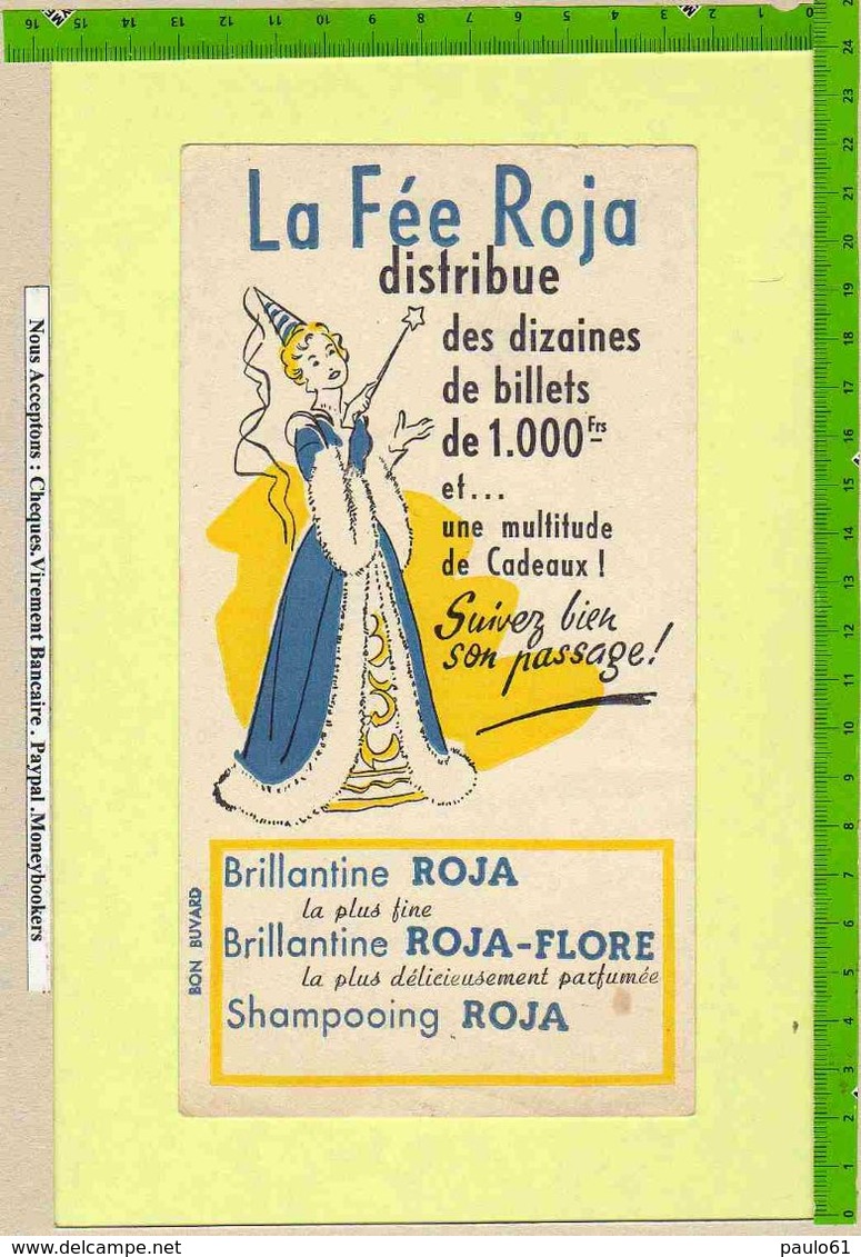 BUVARD : LA FEE ROJA  Brillantine Fine - Parfums & Beauté