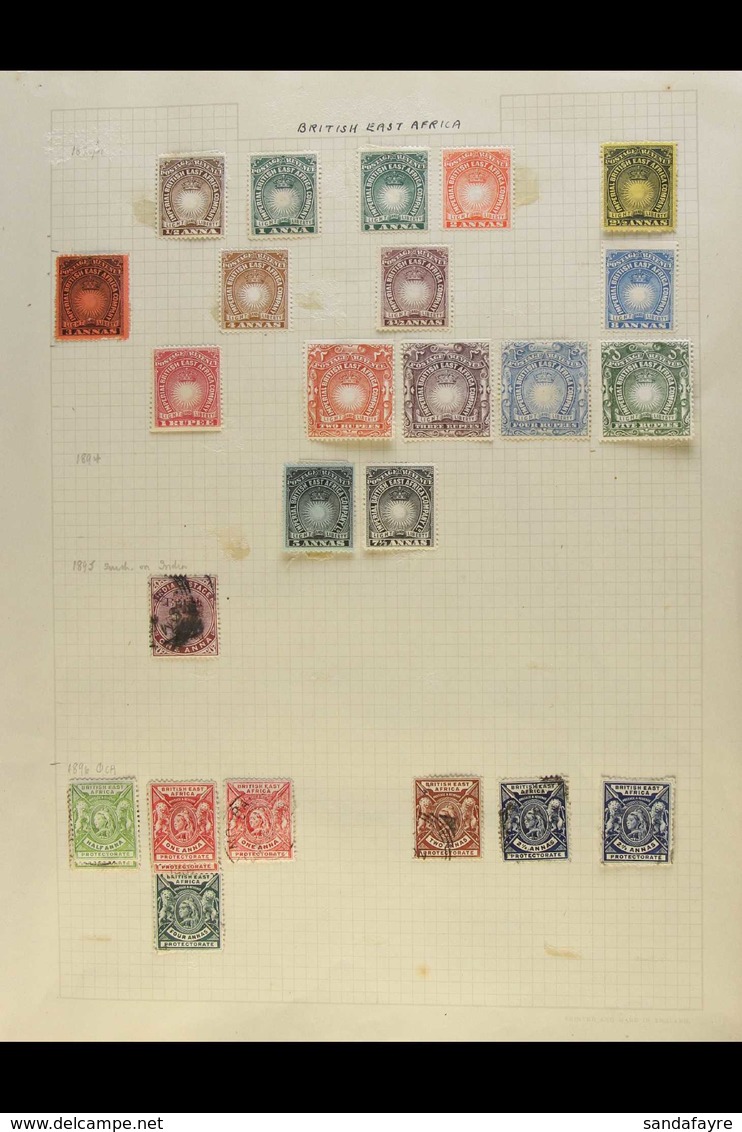BRITISH AFRICA COLLECTION An Old Time Queen Victoria To King George VI Mint And Used Collection On Album Pages, Includes - Otros & Sin Clasificación