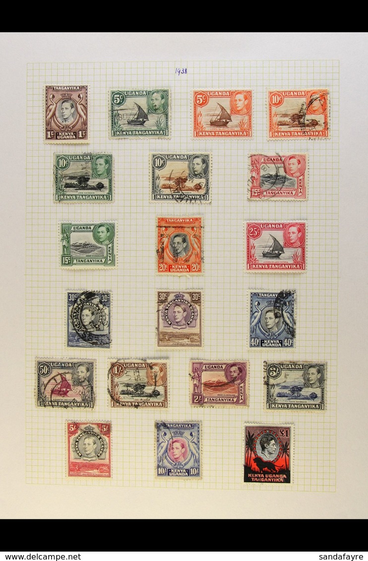 BRITISH AFRICA (EAST)  KGVI COMPREHENSIVE COLLECTION 1936-52 Attractive All Different Mint Or Used Collection On Album P - Sonstige & Ohne Zuordnung