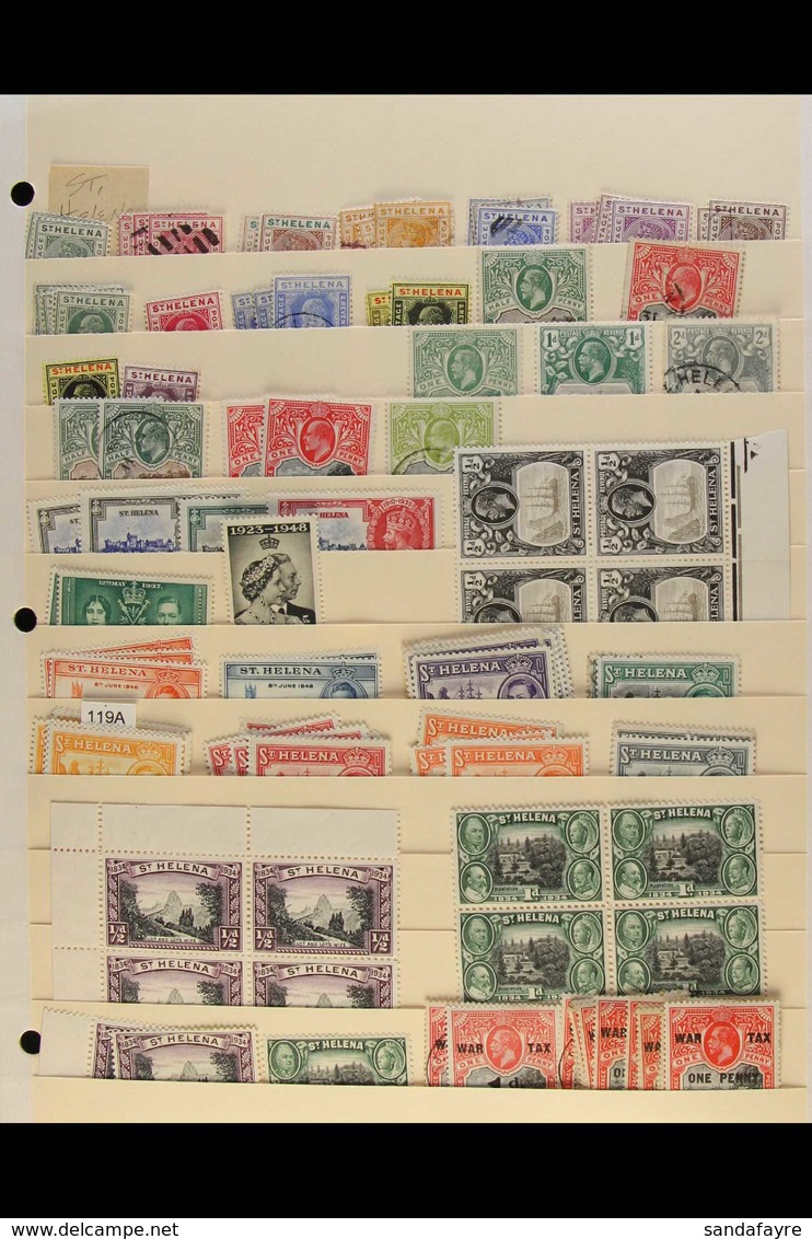 BRITISH ATLANTIC ISLANDS 1890 To 1990's Interesting Fine Mint (some Never Hinged) & Used Ranges On Stock Pages, Inc Asce - Autres & Non Classés