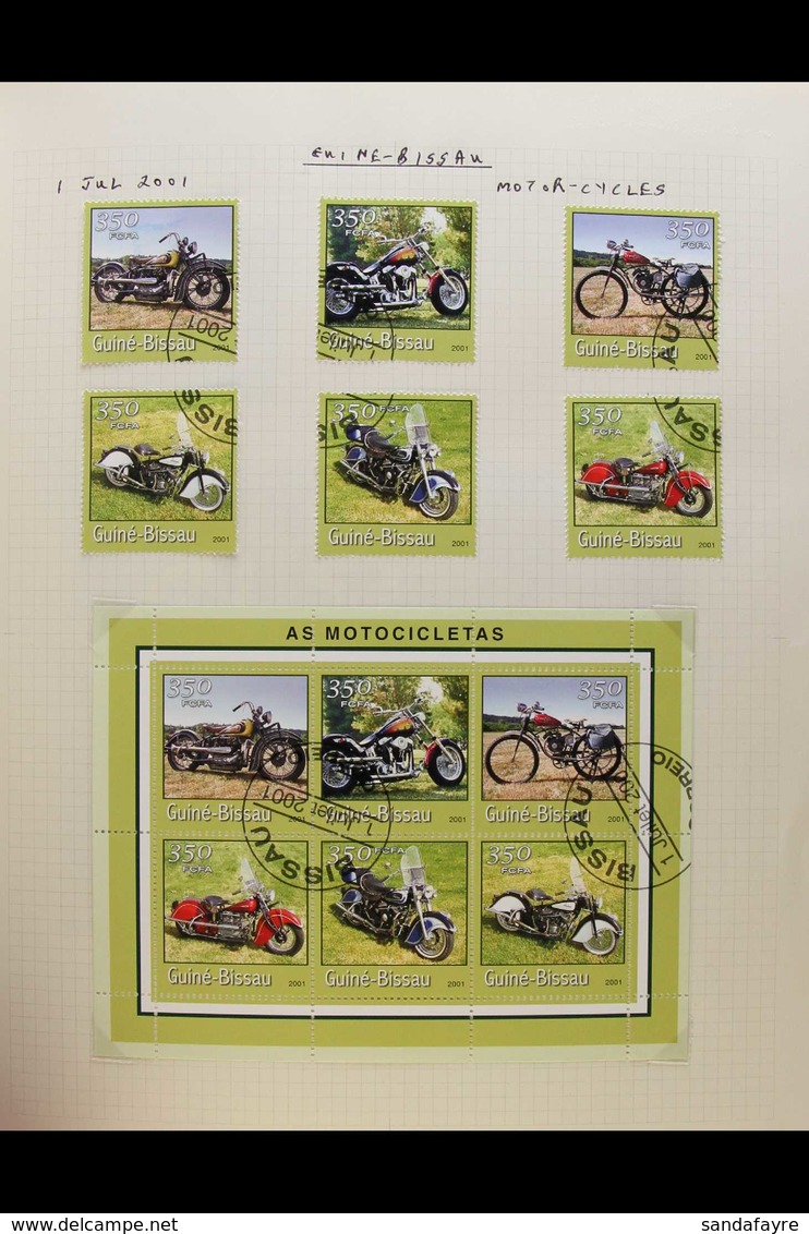 MOTORCYCLES/MOTORCYCLING 1905-2015 INTERESTING TOPICAL COLLECTION Presented In 6 Albums With Motorcycles Featuring Somew - Non Classés