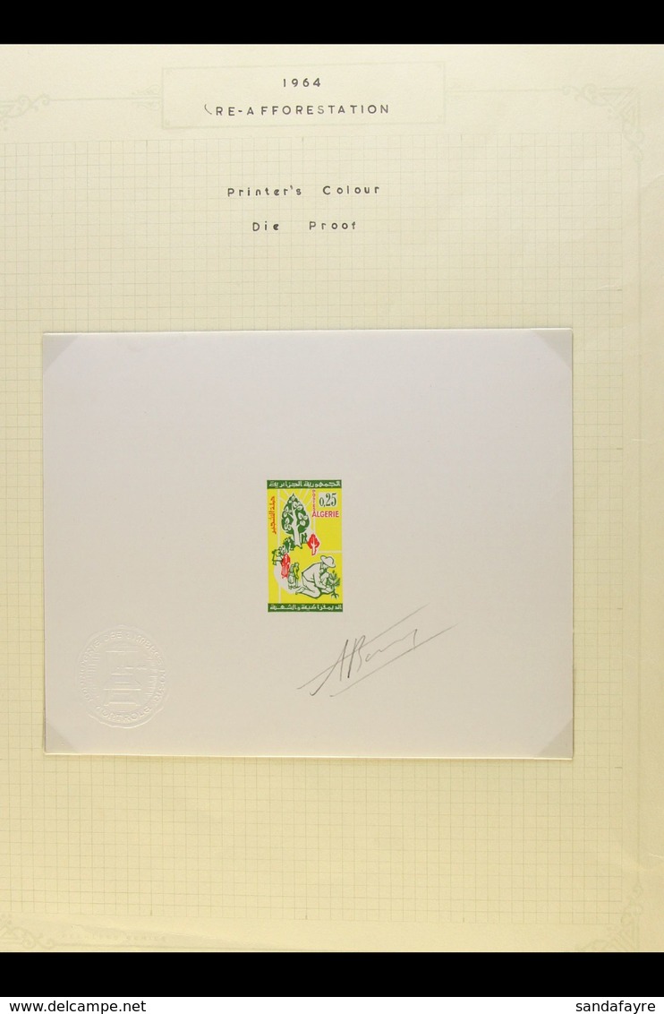 1964 25c Reafforestation Campaign (as Yvert 403, SG 440) Signed DIE PROOF In Issued Colours, Overall Approx 150 X 120mm. - Autres & Non Classés