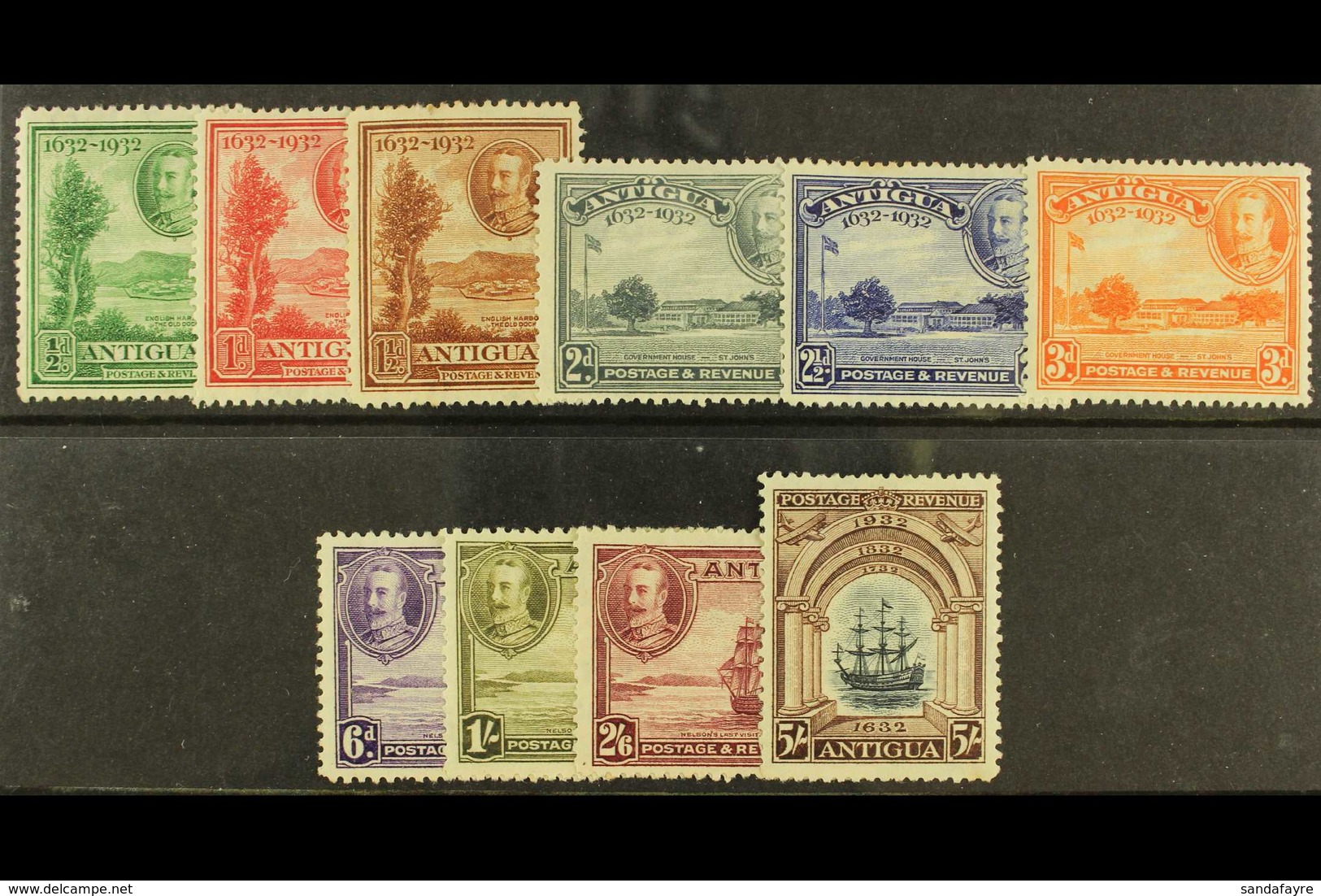 1932 Tercentenary Complete Set, SG 81/90, Fine Fresh Mint. (10 Stamps) For More Images, Please Visit Http://www.sandafay - Other & Unclassified