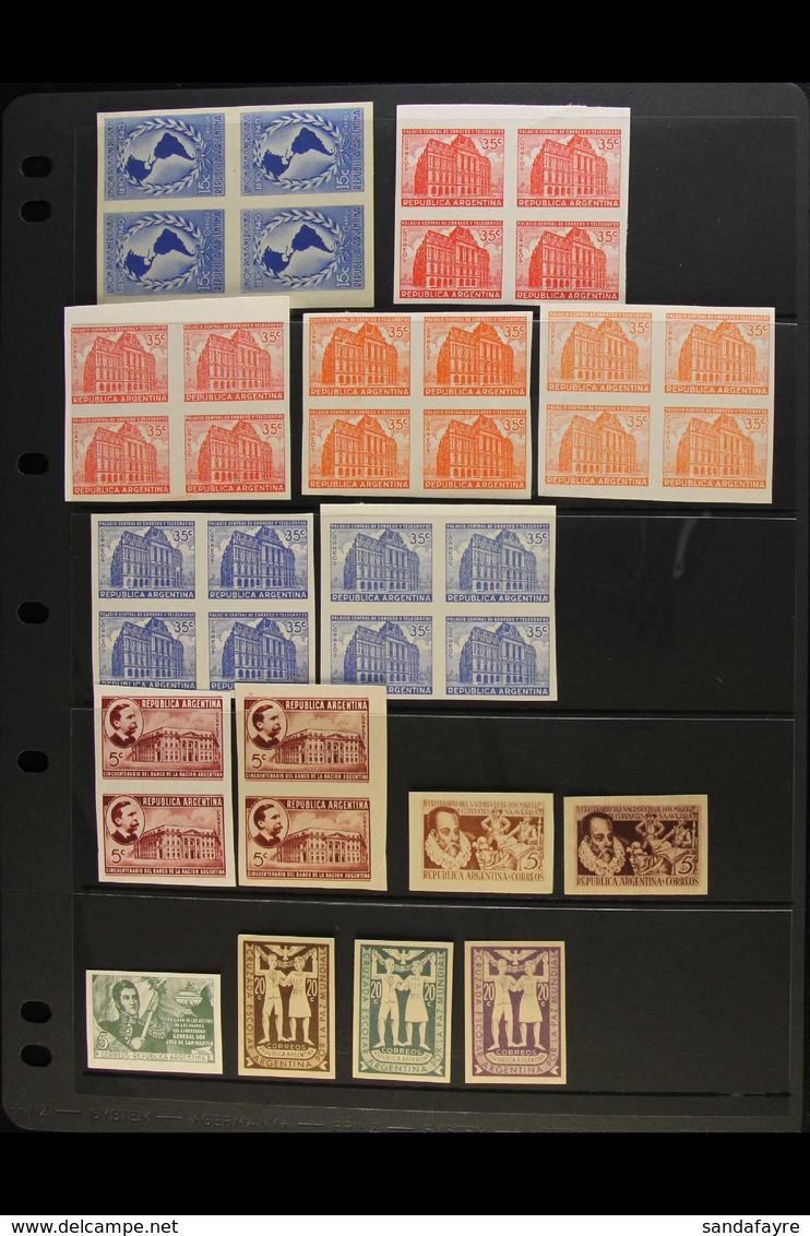 1940-49 IMPERF COLOUR TRIALS An Attractive Collection Of 1940s Issues, Many In Unissued Colours, Includes 1942 Post Offi - Sonstige & Ohne Zuordnung