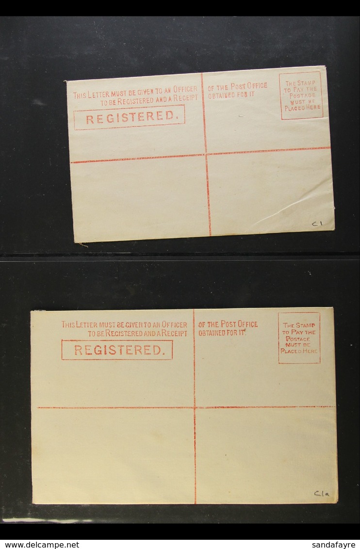 NEW SOUTH WALES POSTAL STATIONERY 1880-1898 Fine Unused All Different Collection Of REGISTERED ENVELOPES. Strongly Repre - Sonstige & Ohne Zuordnung