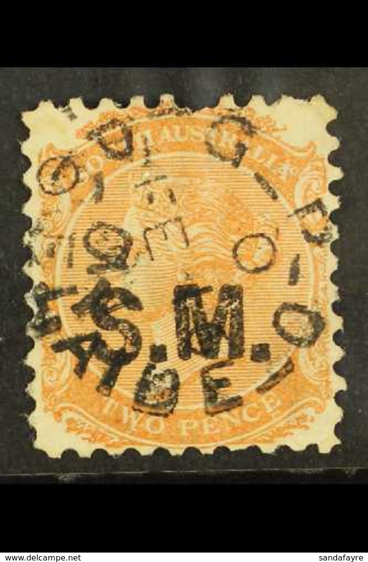 SOUTH AUSTRALIA - DEPARTMENTAL STAMPS "S.M." (Stipendiary Magistrate) In Black On 2d, Neatly Cancelled By Cds. For More  - Sonstige & Ohne Zuordnung