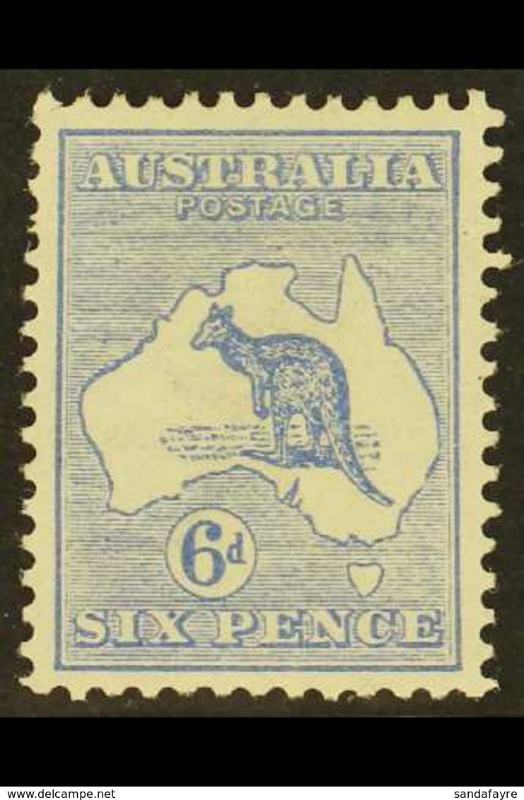 1913 6d Ultramarine Kangaroo, SG 9, Very Fine Mint. For More Images, Please Visit Http://www.sandafayre.com/itemdetails. - Other & Unclassified