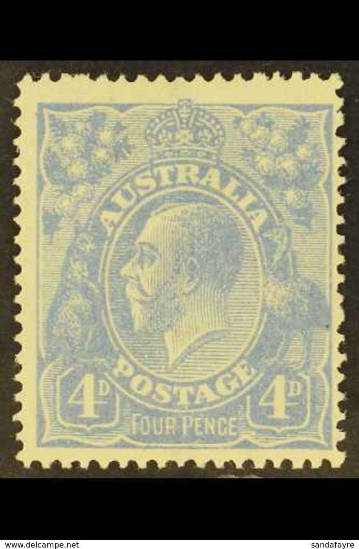 1918-23 4d Ultramarine, "FOUR PENCE" In Thinner Letters, SG 65a, Mint With Small Hinge Thin. For More Images, Please Vis - Autres & Non Classés