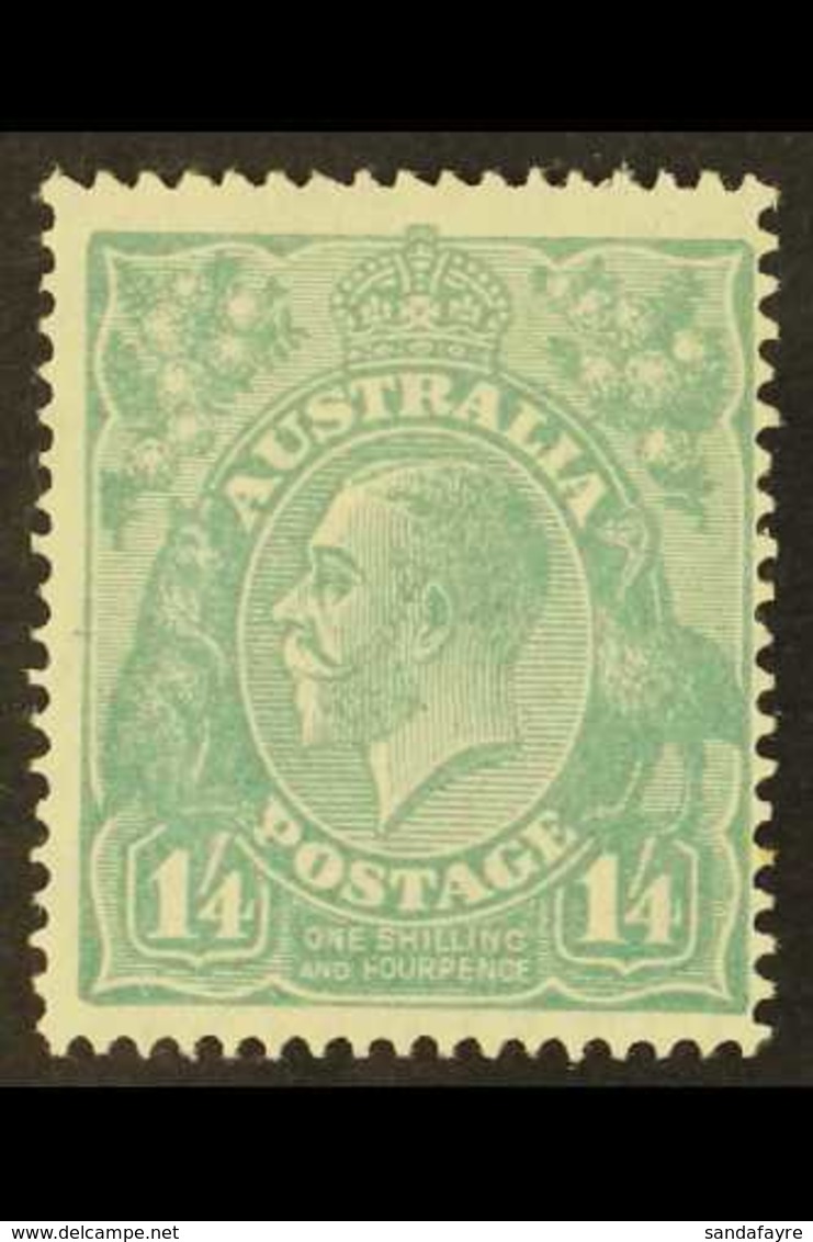 1926-30 1s4d Pale Greenish Blue Perf 14, SG 93, Fine Mint, Centered To Right. For More Images, Please Visit Http://www.s - Sonstige & Ohne Zuordnung