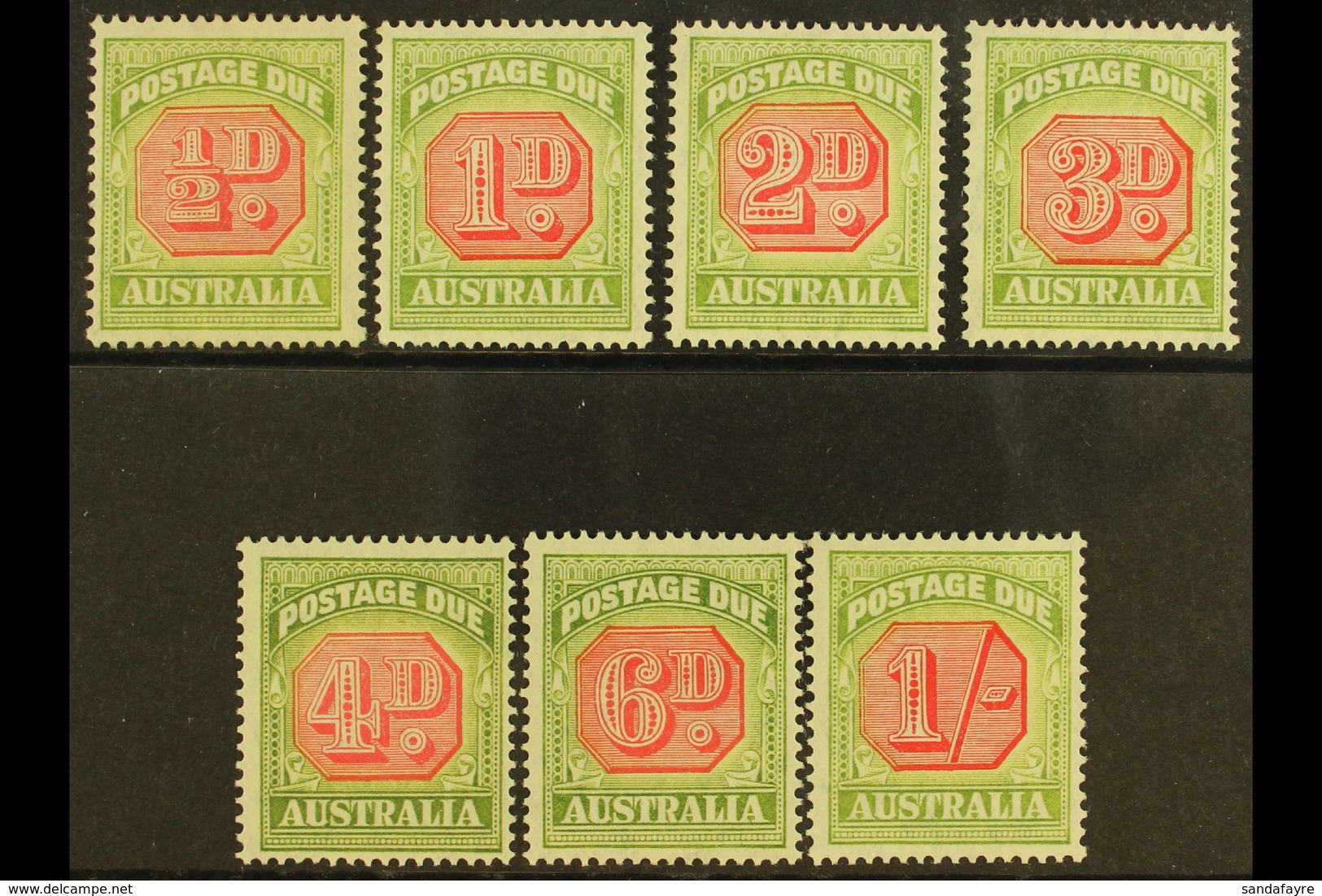 POSTAGE DUE 1938 Complete Set, SG D112/D118, Very Fine Mint. (7 Stamps) For More Images, Please Visit Http://www.sandafa - Sonstige & Ohne Zuordnung
