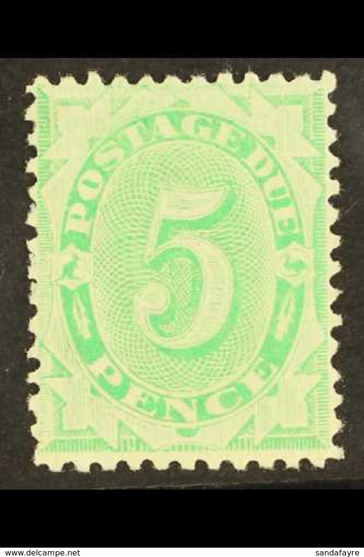 POSTAGE DUES 1902-04 5d Emerald-green Perf 11½,12, SG D17, Fine Mint, Very Fresh. For More Images, Please Visit Http://w - Sonstige & Ohne Zuordnung