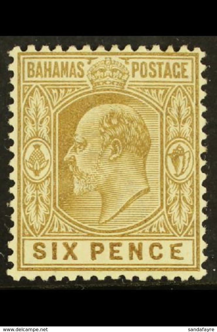 1911 6d Bistre-brown, Wmk Mult Crown CA, With MALFORMED "E" Variety, SG 74a, Lightly Hinged Mint. For More Images, Pleas - Otros & Sin Clasificación