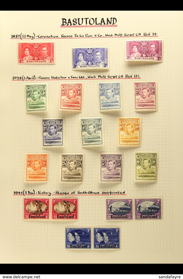 1937-66 SUPERB MINT COLLECTION WITH ADDITIONAL DEFINITIVE SHADES AND VARIETIES A Beautifully Written Up Collection On Pa - Autres & Non Classés