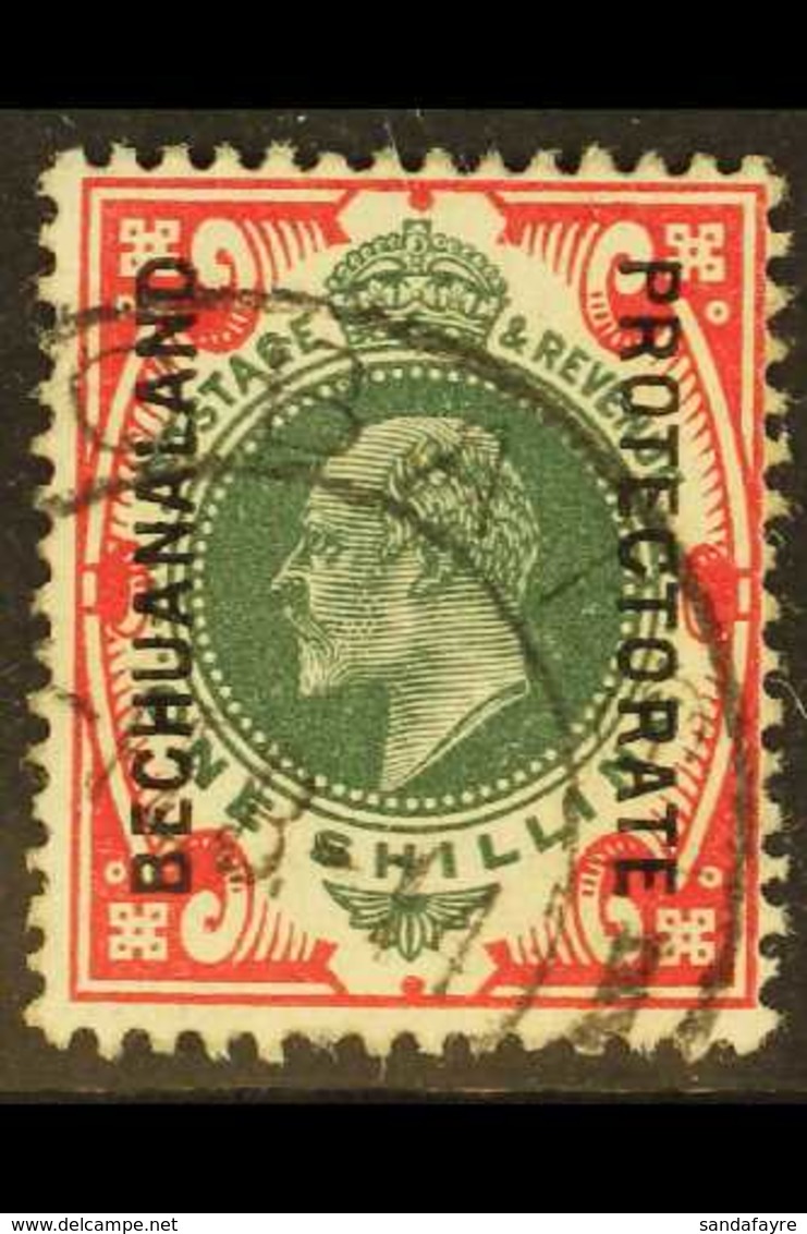 1904-13 KEVII 1s Green And Carmine, SG 71, Fine Used. For More Images, Please Visit Http://www.sandafayre.com/itemdetail - Sonstige & Ohne Zuordnung