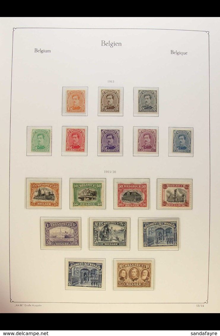 1912-1959 FINE MINT COLLECTION In A Hingeless KA-BE Album, ALL DIFFERENT, Inc 1912 Set To 2f With Labels, 1915-20 Set In - Autres & Non Classés
