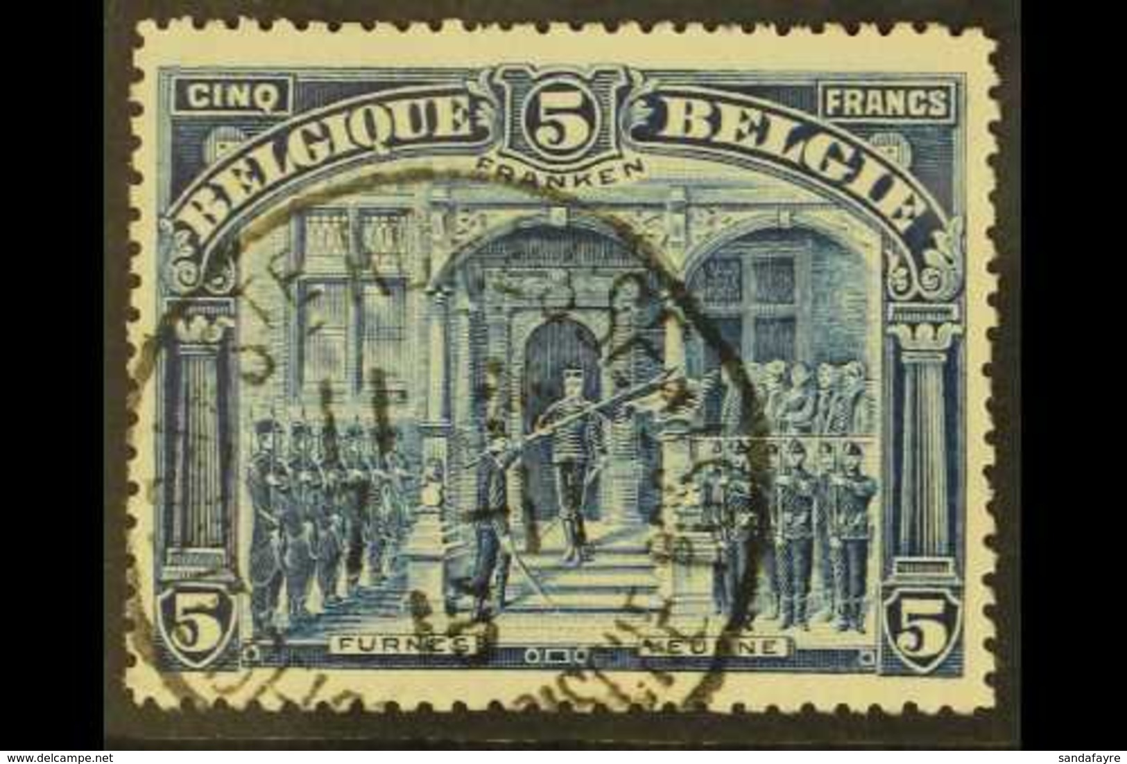 1915 5f Deep Blue 'FRANKEN' Perf 14 (SG 193, COB 147, Michel 127 A), Very Fine Cds Used, Fresh. For More Images, Please  - Other & Unclassified