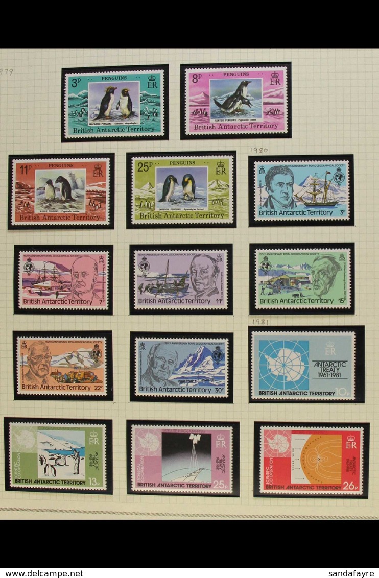 1972-1996 NEVER HINGED MINT COLLECTION In Hingeless Mounts On Leaves, ALL DIFFERENT, Includes 1979 Penguins Set, 1990 Fo - Autres & Non Classés