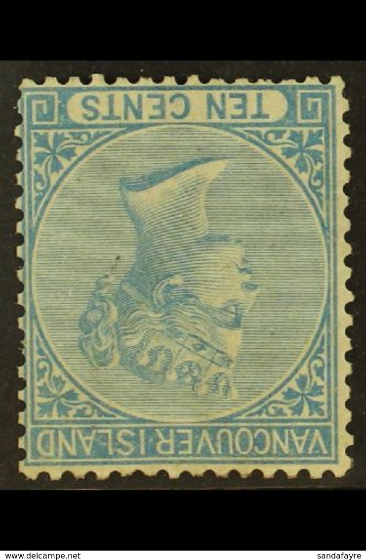 1865 10c Blue, Perf 14, Variety "wmk Inverted", SG 14w, Very Fine Mint Part Og. Lovely Example Of This Elusive Stamp. Fo - Sonstige & Ohne Zuordnung