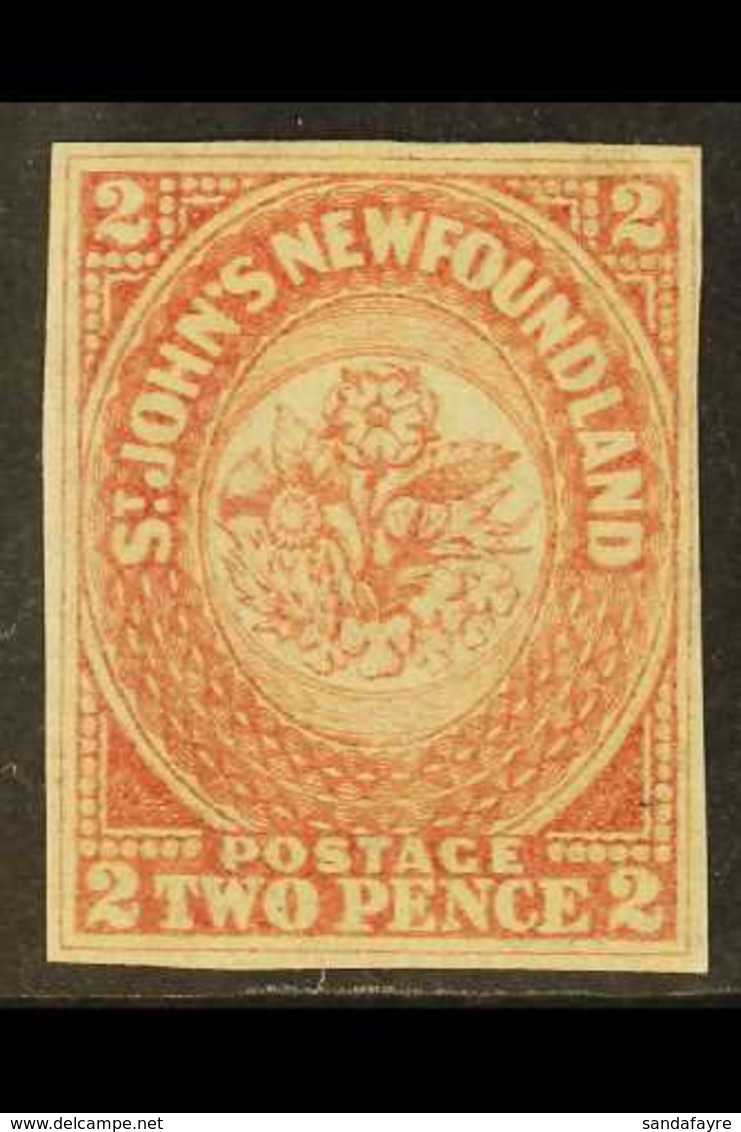 1862 2d Rose Lake, Deep Shades, SG 17, Very Fine Mint Og With Good Margins All Round. For More Images, Please Visit Http - Autres & Non Classés