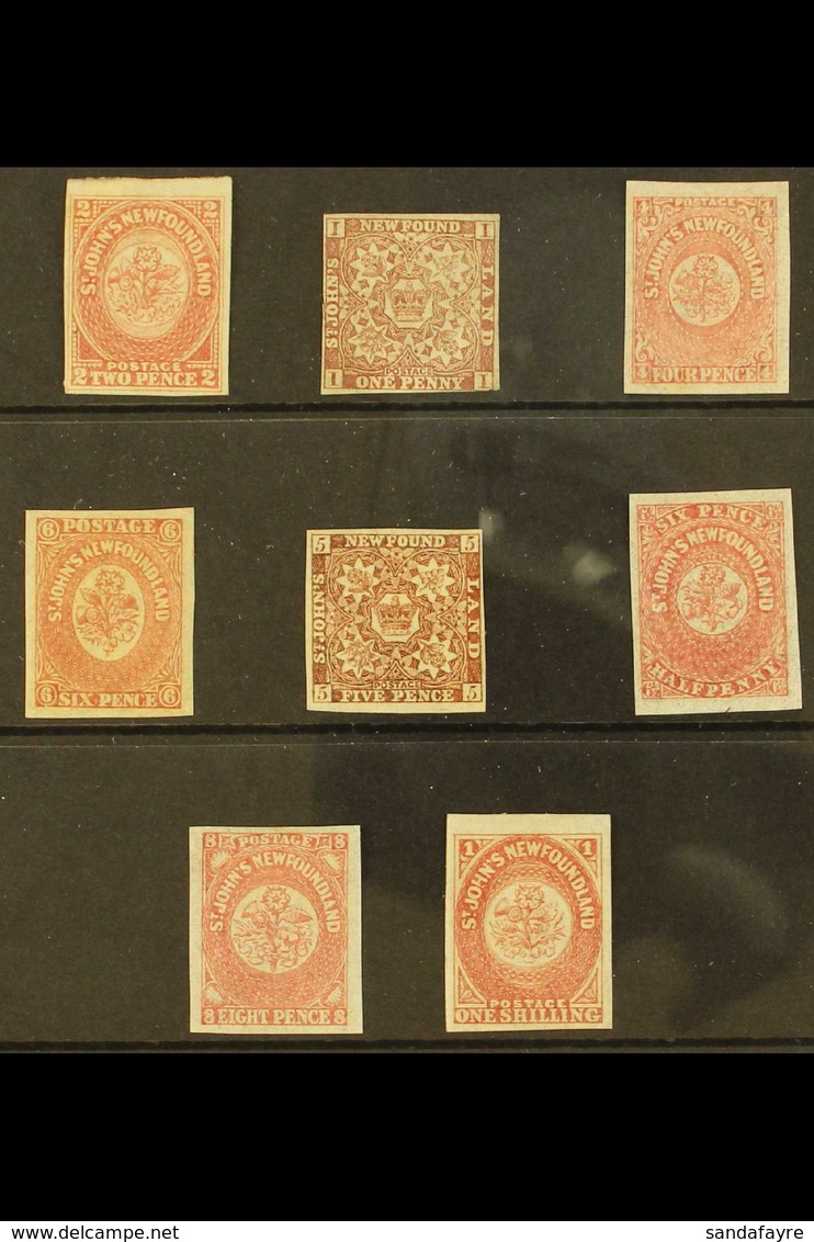 1862 NEW COLOURS SERIES Fine Mint/unused Group With 1d Chocolate Brown Unused, 2d Rose Lake Unused, Then Mint, 4d Rose L - Other & Unclassified