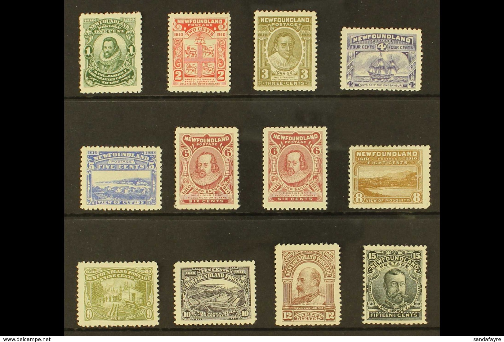 1910 Colonization (perf 12) Complete Set Including 6c Both Types, SG 95/105 Incl 100 A/b, Fine Mint. (12 Stamps) For Mor - Sonstige & Ohne Zuordnung