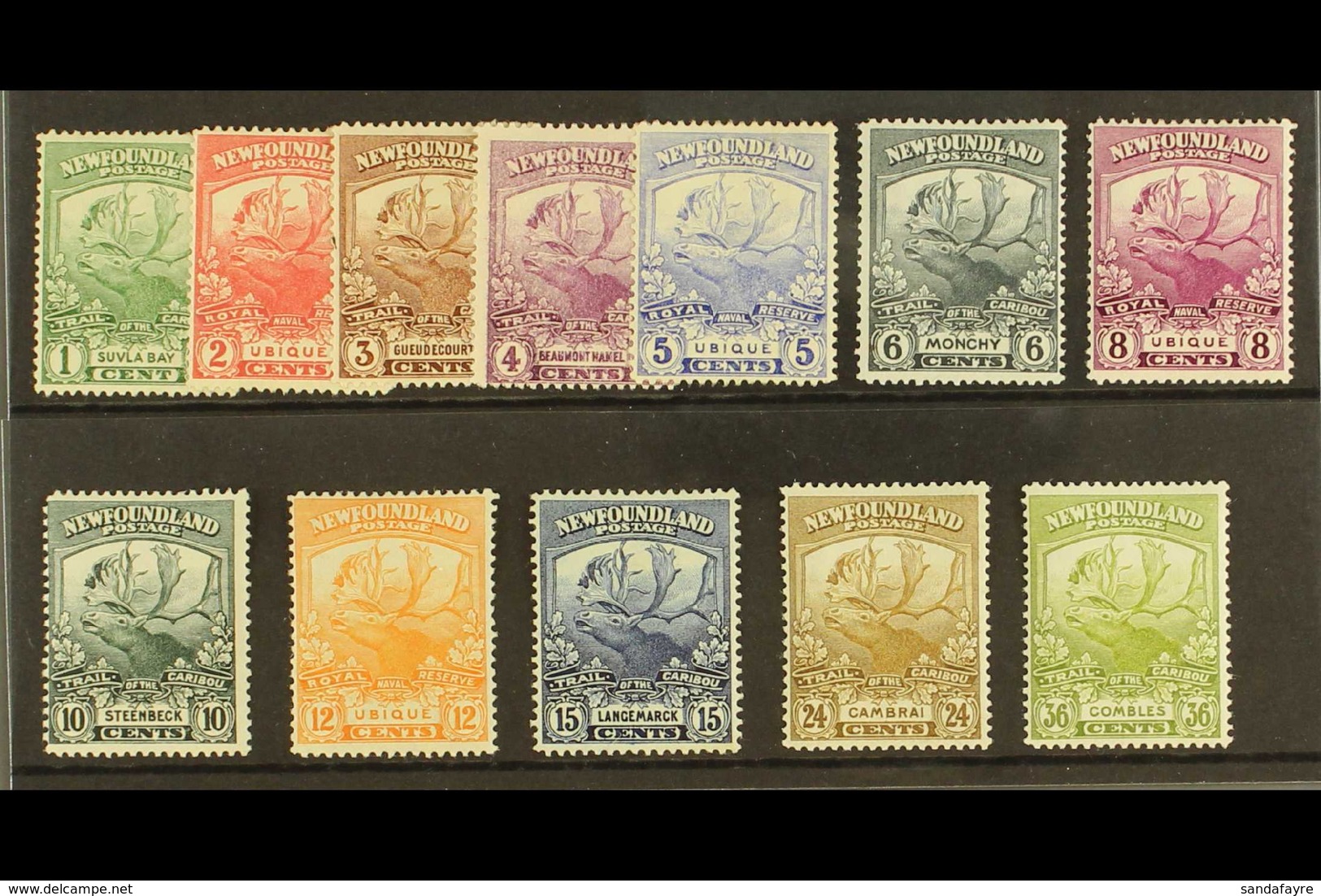 1919 Caribou Set Complete, SG 130/41, Very Fine Mint (12 Stamps) For More Images, Please Visit Http://www.sandafayre.com - Sonstige & Ohne Zuordnung