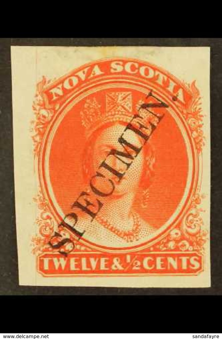 1860 12½c Scarlet Plate Proof Overprinted Diagonal "Specimen", Uni 13TCx, Very Fine With Large Margins. For More Images, - Autres & Non Classés