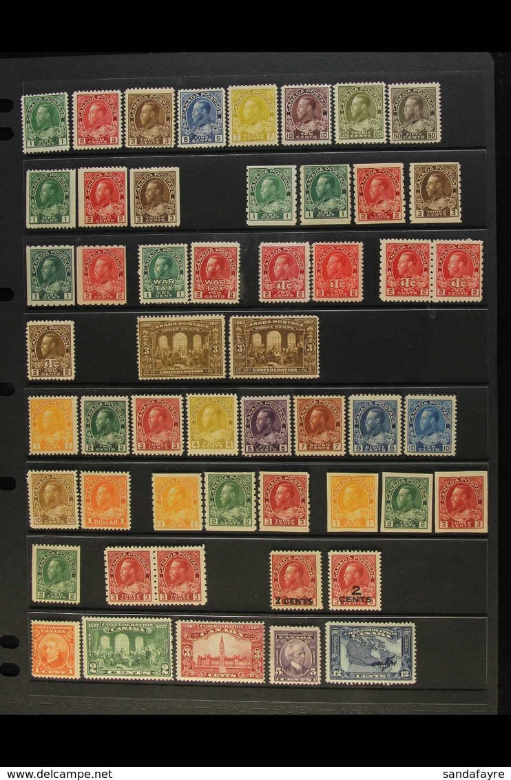 1911-1935 COMPREHENSIVE FINE MINT COLLECTION On Stock Pages, All Different, Almost COMPLETE For The Period, Inc 1911-22  - Autres & Non Classés