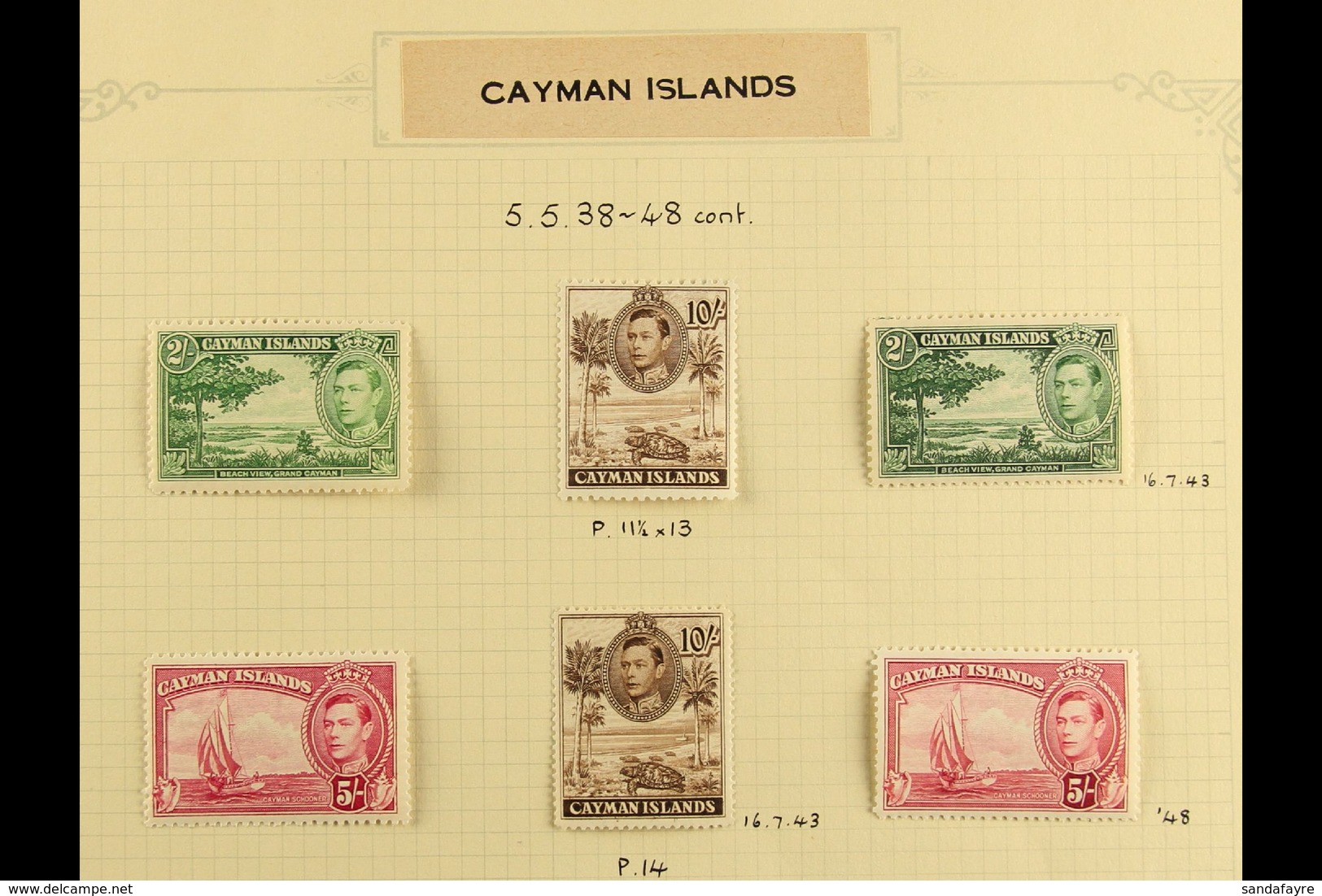 1937-79 VERY FINE MINT COLLECTION A Lovely Complete Collection For The Period Nicely Written Up On Album Pages, Includes - Cayman Islands