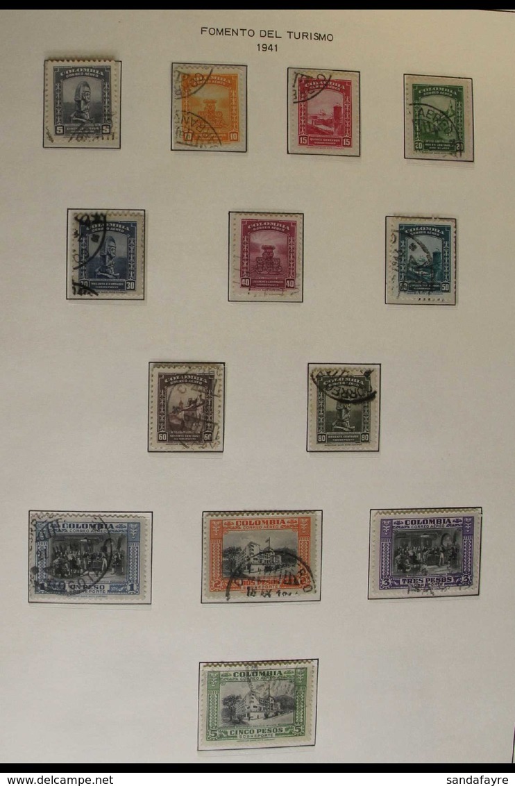 1941-1976 ALL DIFFERENT FINE USED COLLECTION Housed In A Hingeless Printed Album. A LARGELY COMPLETE RUN OF STAMPS For T - Colombie