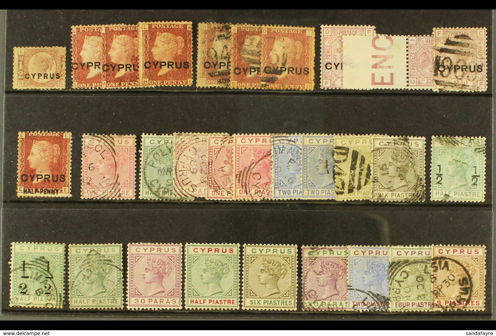 1880-96 QV MINT & USED ACCUMULATION Incl. 1880 GB ½d Pl.15 Unused, 1d Red Pl. 215, 217 & 218 Mint Plus 208, 215 & 216 Us - Sonstige & Ohne Zuordnung