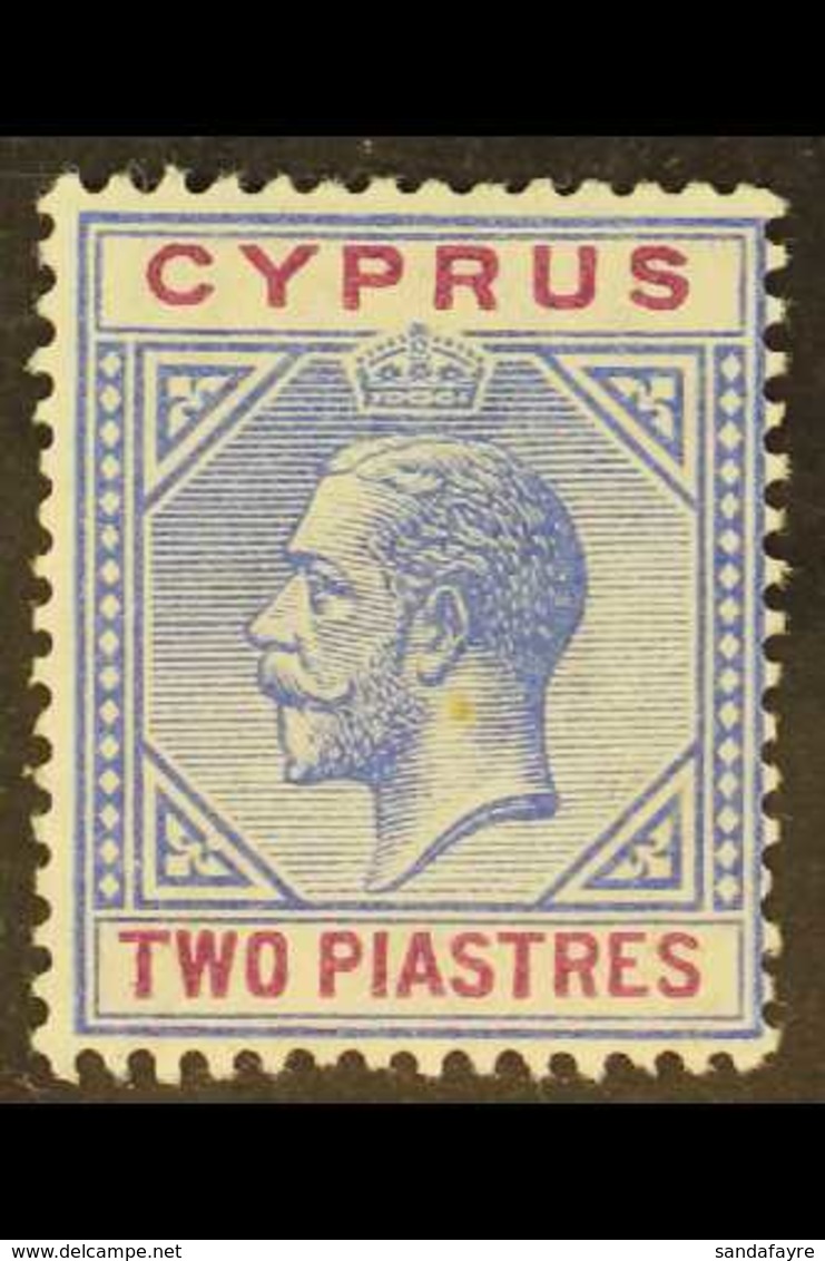 1912-15 (wmk Mult Crown CA) 2pi Blue And Purple With Broken Bottom Left Triangle Variety, SG 78a, Fine Fresh Mint, Very  - Otros & Sin Clasificación