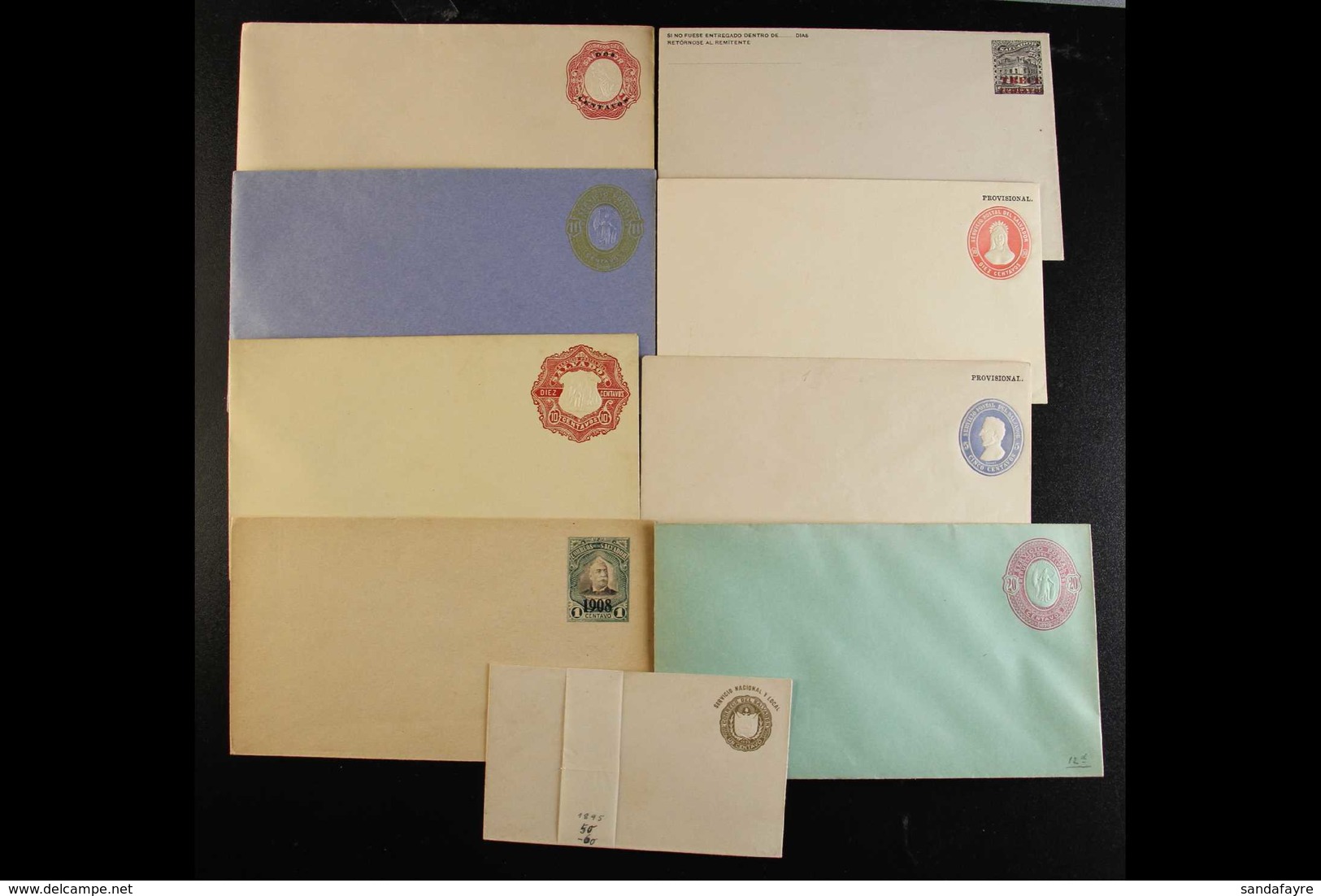 1887-1912 POSTAL STATIONERY Unused Range Of ENVELOPES With A Good Range Of Issued Types, Different Denominations And Siz - El Salvador