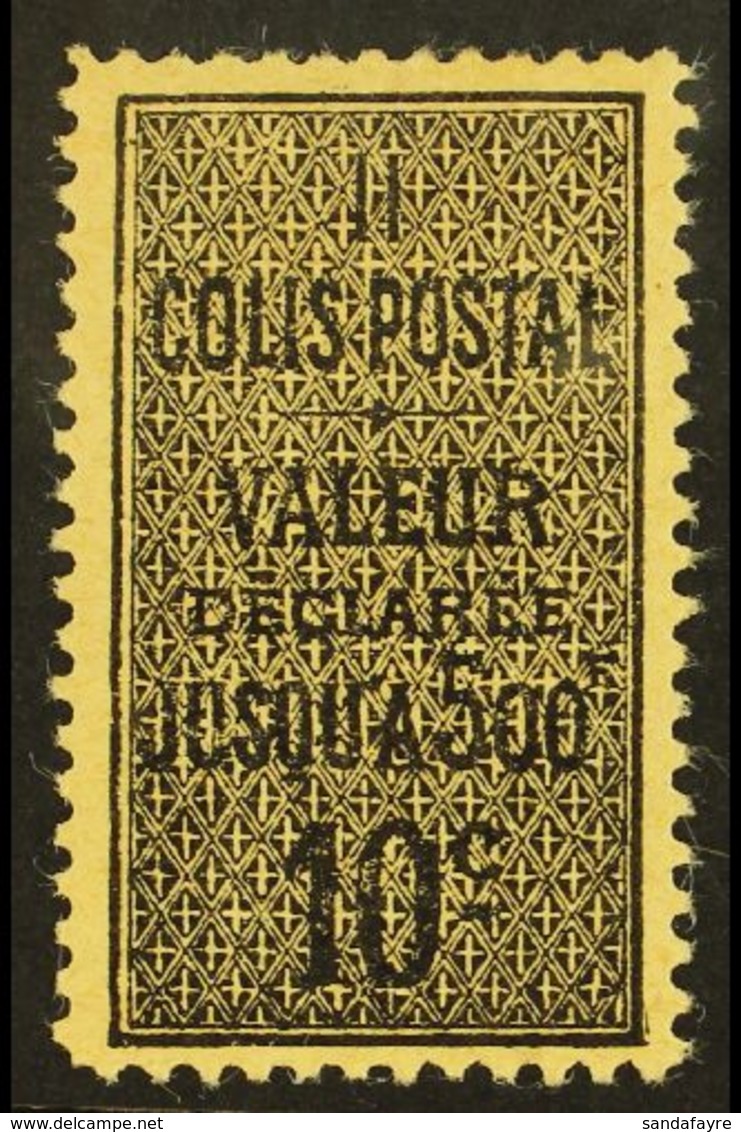 ALGERIA PARCEL POST 1899 10c Black On Yellowish, Type I, Yv 2a, Very Fine Mint. For More Images, Please Visit Http://www - Other & Unclassified