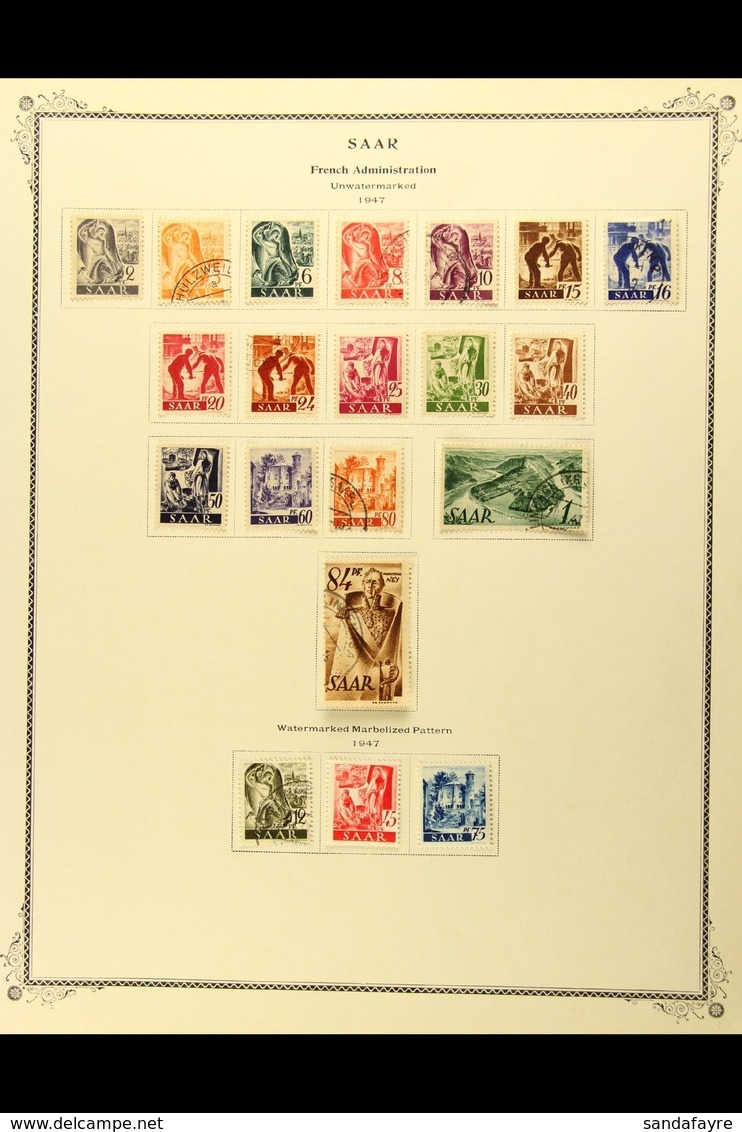 1947-56 Chiefly Very Fine Used Collection On Printed Pages Incl Good Range Of Charity Sets Incl 1949 Horses, 1951 Charit - Other & Unclassified